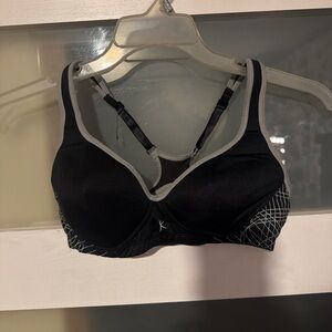 Danskin Black Sports Bra with Gray Trim